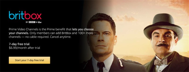 BritBox Free Trial on Amazon
