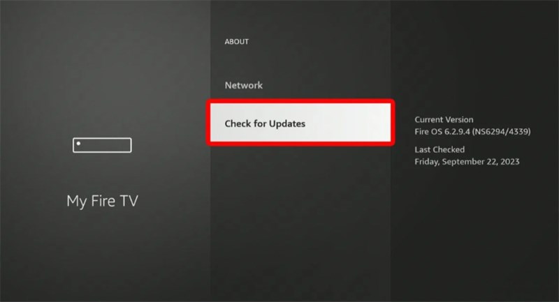 Choose Check for Updates