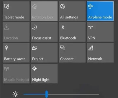 Enable Airplane Mode