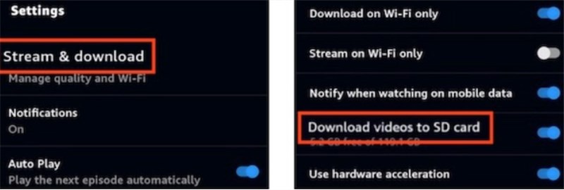 Enable Download to SD Card