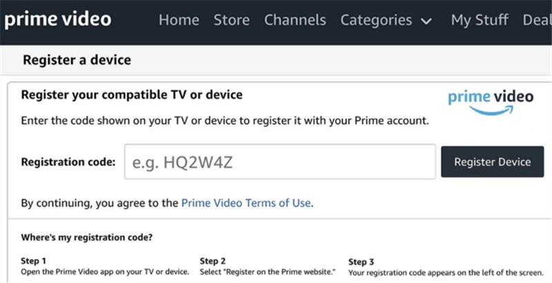 Generate Prime Video Activation Code