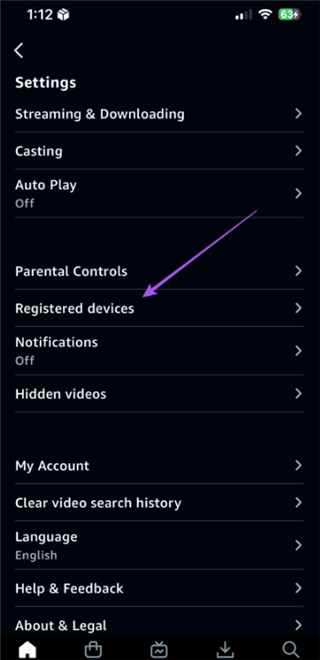Tap Registered Devices
