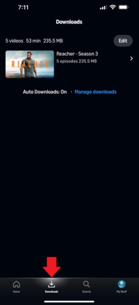View Downloaded Content