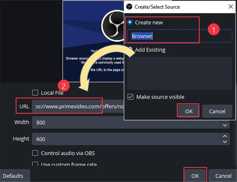Record Amazon Prime Video in OBS